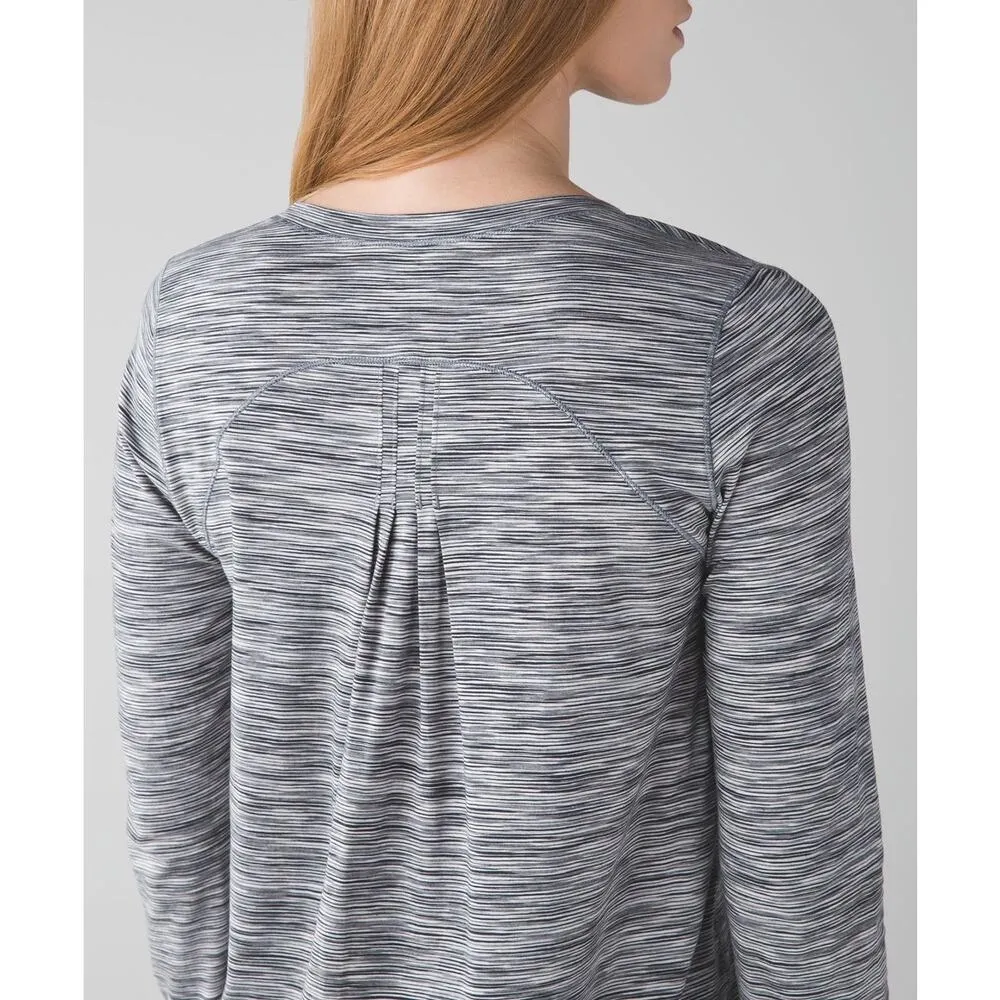 Lululemon Yogi Everyday Long Sleeve Workout Top Size Medium Space Dye Stretch - Image 14