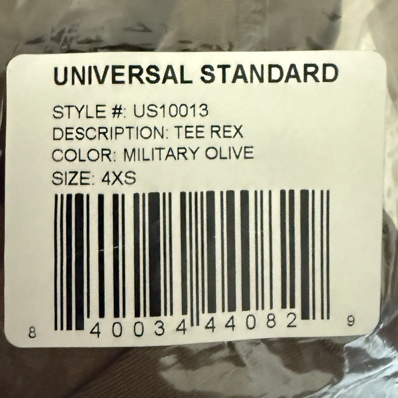 NWT Universal Standard Sz XS Short Sleeve Tee Rex Top Military Olive Green - Image 6