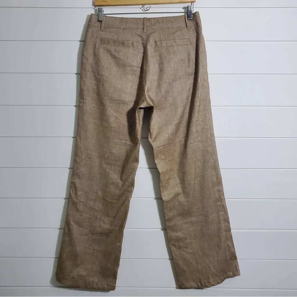 Peruvian Connection Linen Blend Pocket‎ Pants size 6 - Image 2