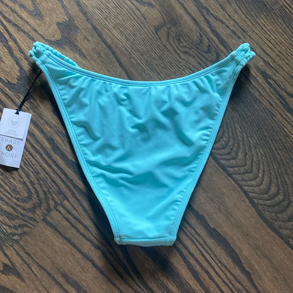 Shade & Shore  Aqua Bikini Bottom - Image 3