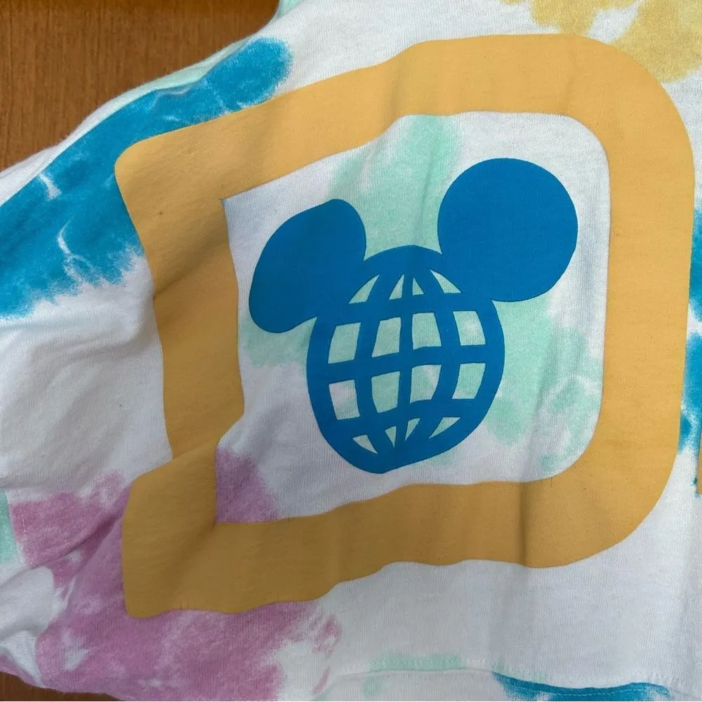 Walt Disney World Tie Dye Long Sleeve Spirit Jersey Size Medium Flaws 2022 - Image 10