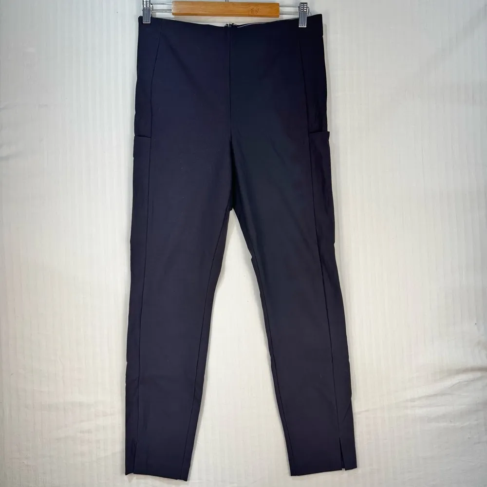 Athleta Black Wander Slim Straight Crop Ankle Pants Women’s Size 10 Sporty Golf - Image 3