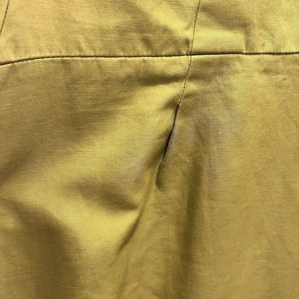 J. Crew Women's‎ Chartreuse Green Strapless Sheath Dress 8 Cotton Spring Formal - Image 4