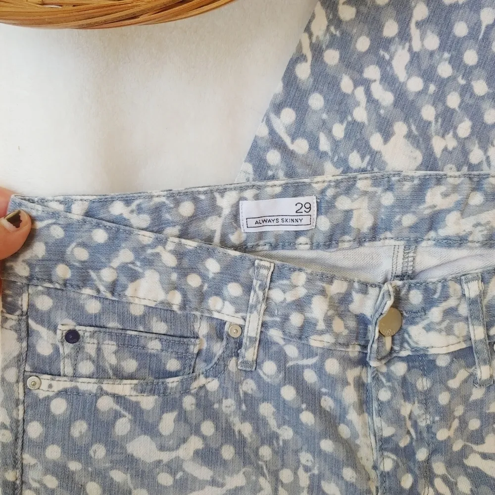 GAP Bleach Splatter Polka Dot Always Skinny Jeans - Image 4