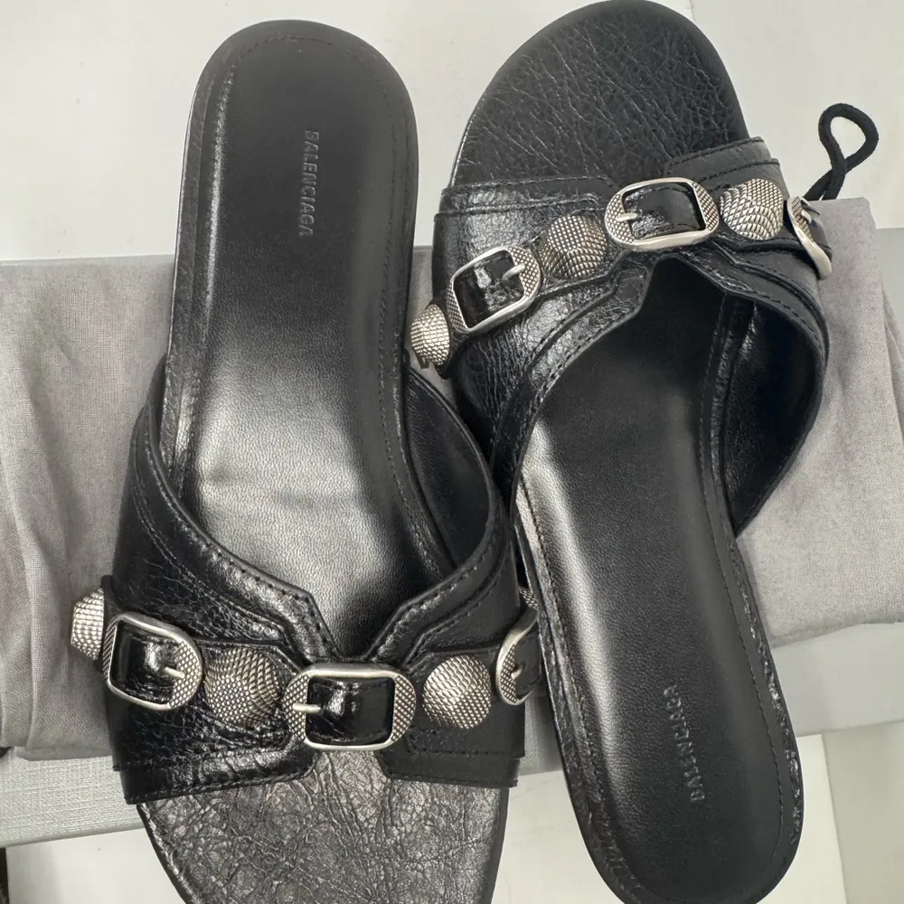 Balenciaga Le Cagole Women’s Slide Sandal Black Colo Size 38 New. - Image 9