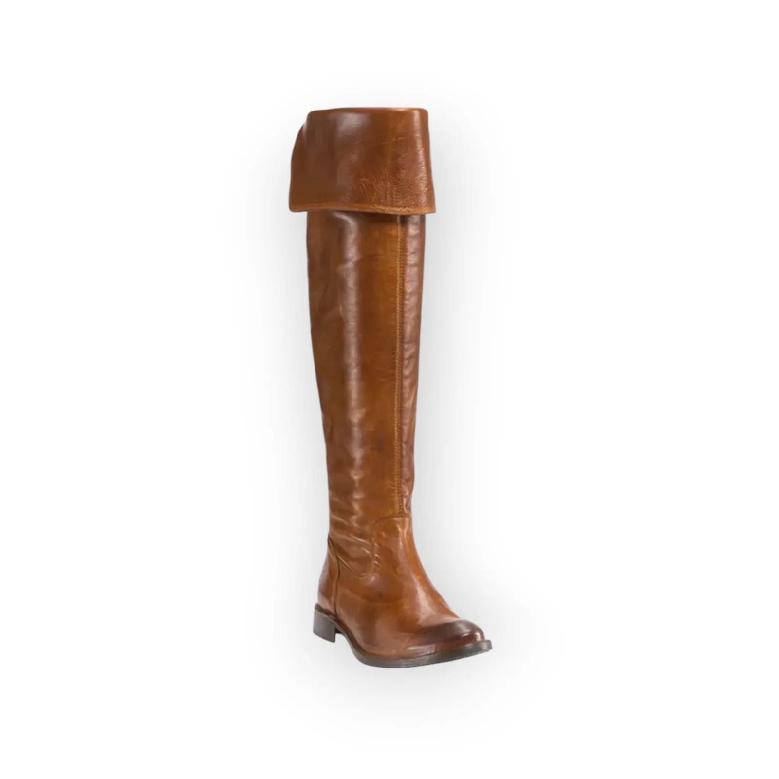 Frye Shirley Leather Riding Boots Women's Size 6B Brown Over-the-Knee Western - Image 2