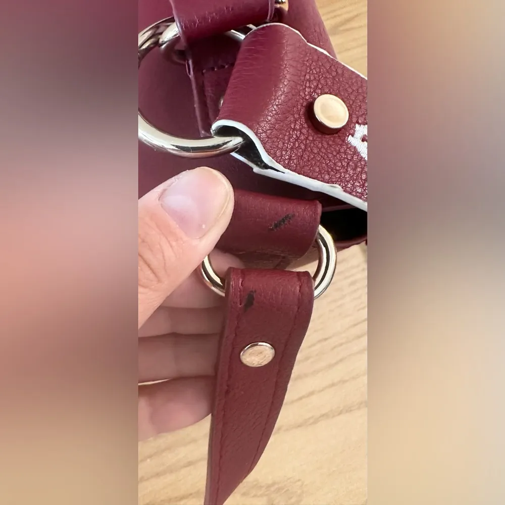 Soft City Bag with Detail / Crossbody Bag Red - Image 11