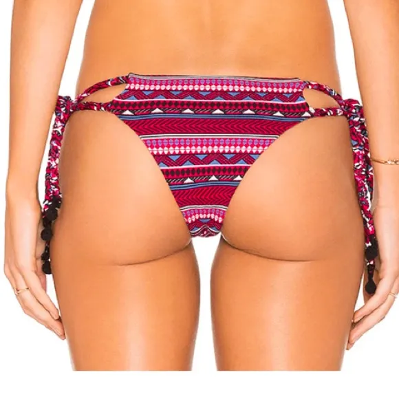 SOAH (Soul of a Hippie) Evan Halter Bathing Suit Bottom Pink Size L - Image 2