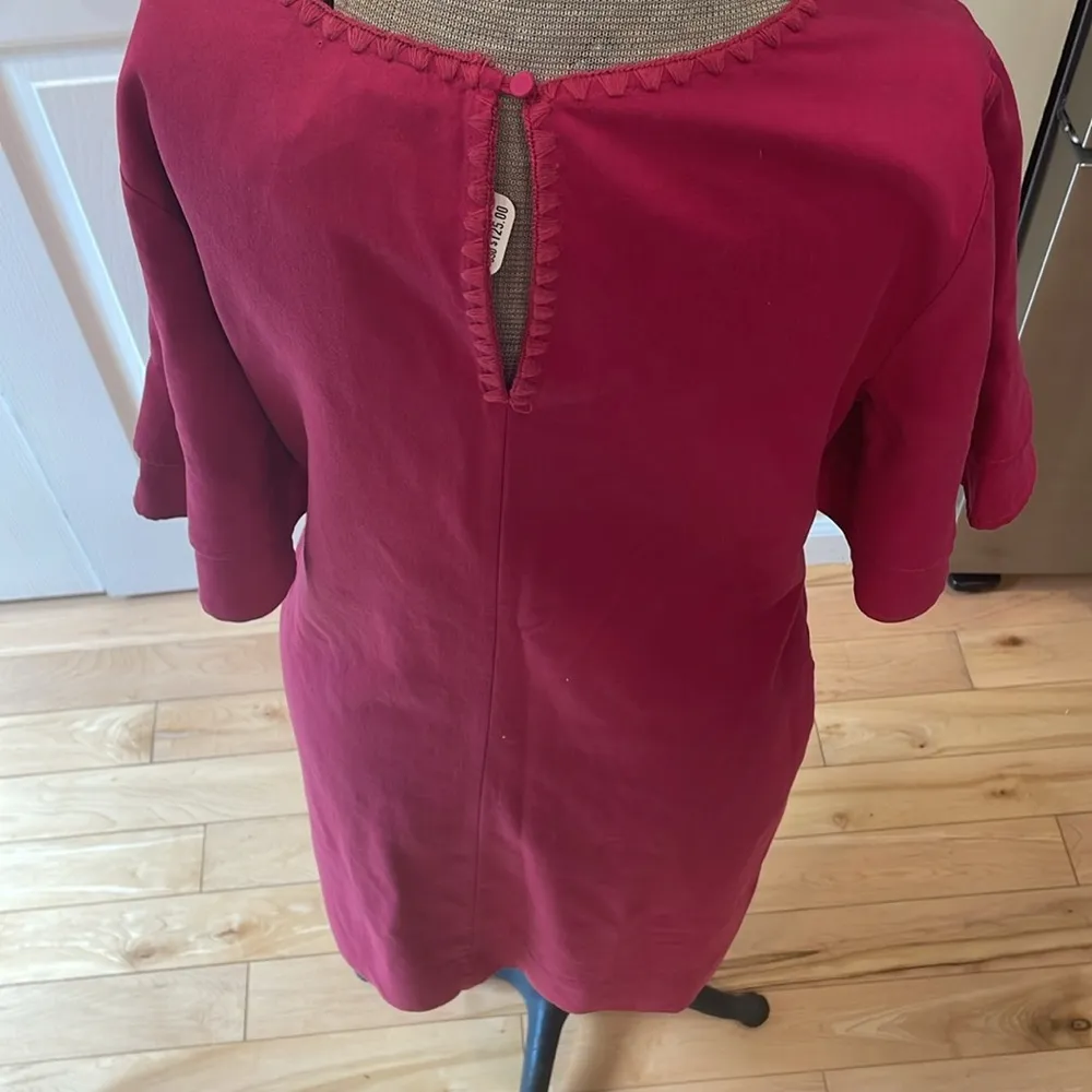 Tommy Bahama pink papaya v-neck lanailette flutter sleeve shift dress - Image 6