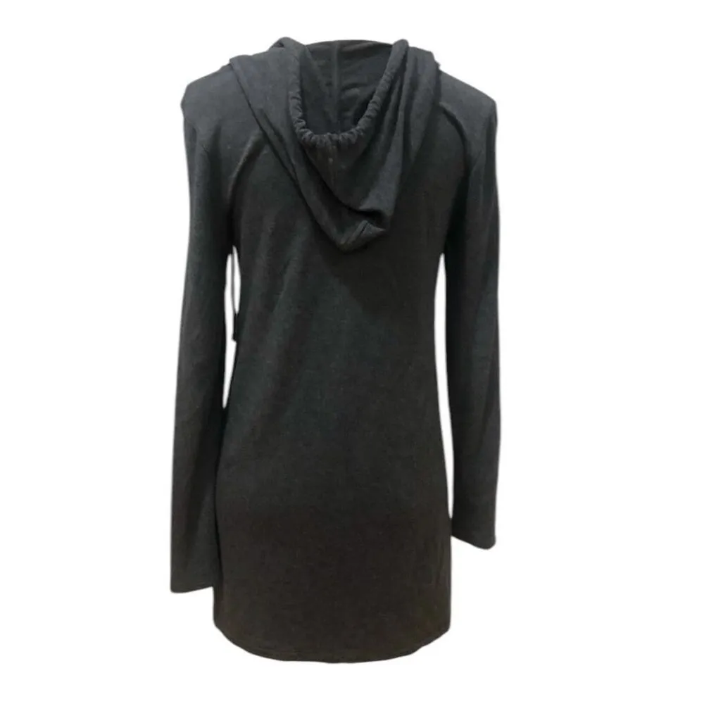 ✨Soma Divine Terry Scarf Hem Grey Sz Large Hoodie Paisley Scroll✨ - Image 4