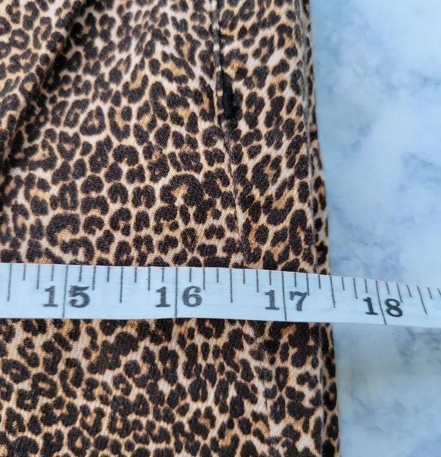 NY&CO leopard print skinny jeans size 4 - Image 9