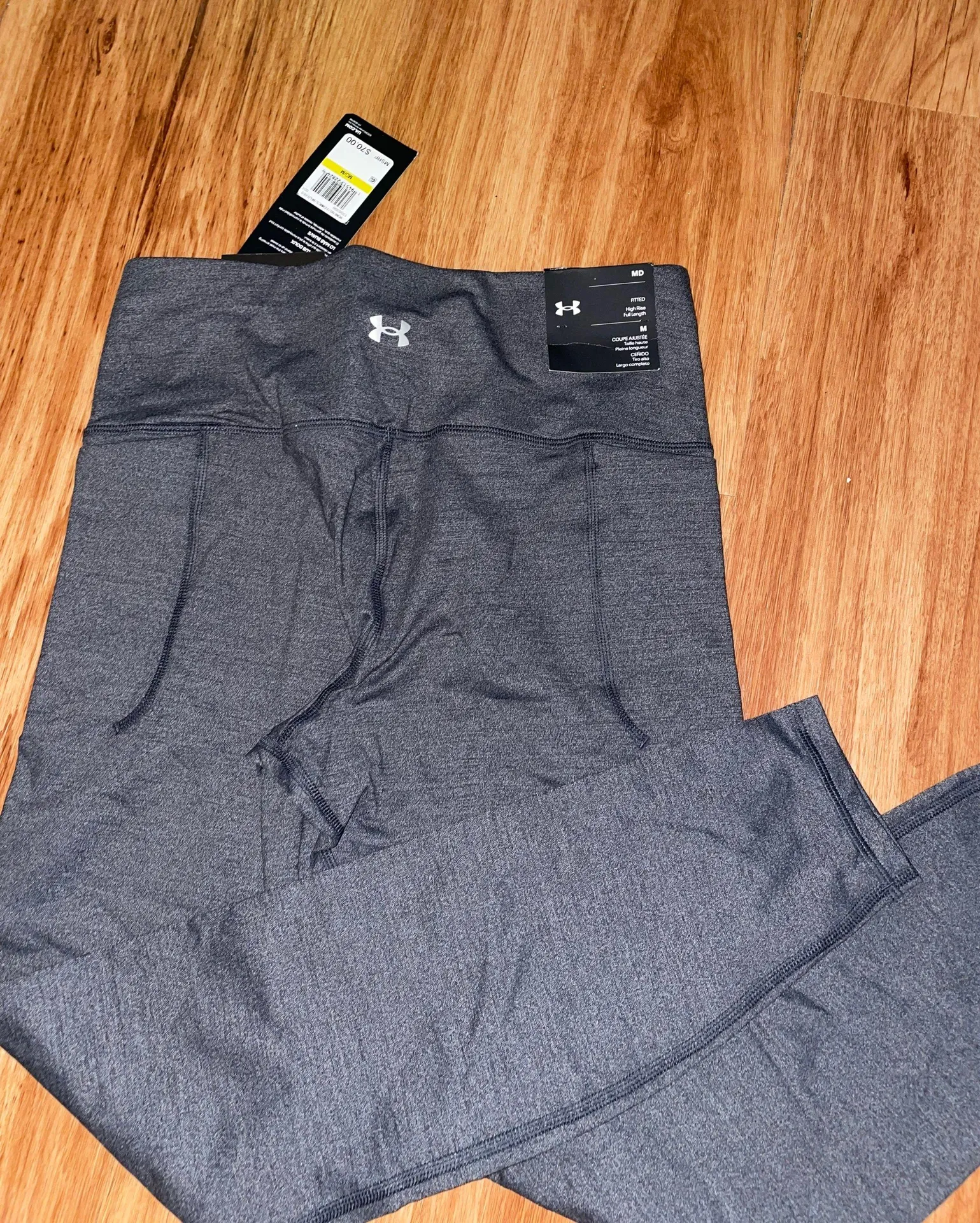 Under Armour Gray Athletic Leggings - Image 3