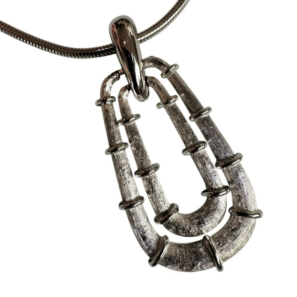 Vintage ROGET™ Modernist Textured Silver - Image 6