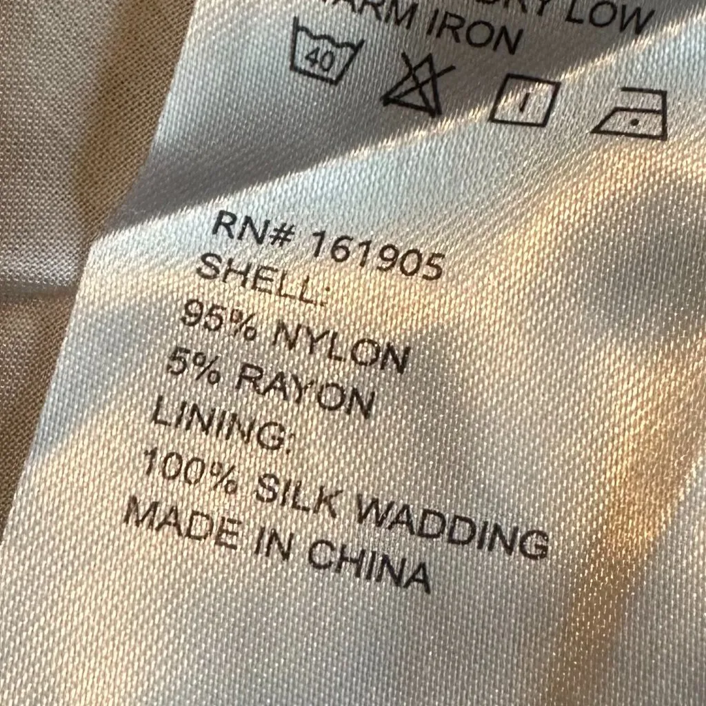 Quanta du Soleil Dainty Floral Print Dress Puff Sleeves Mini Size 36 EU Small White - Image 8