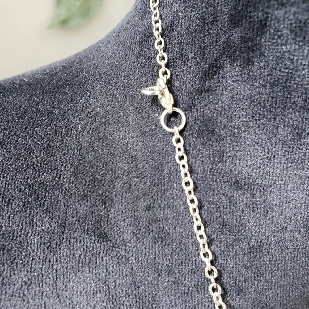 Womens Fashion Silver Tone Triple Moon Goddess Nightly Peace Necklace w/ Lobster - Image 6