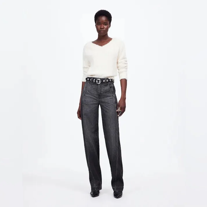 Madewell Tapered Denim Trousers (27) - Image 2