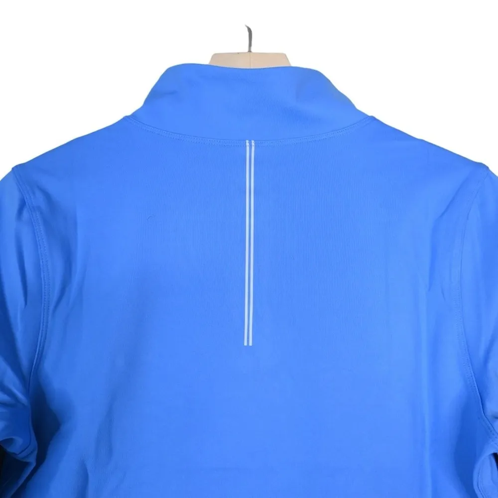YOGALICIOUS Womens L Lux Crosstrain Half Zip Jacket in Marina Blue NEW - Image 5