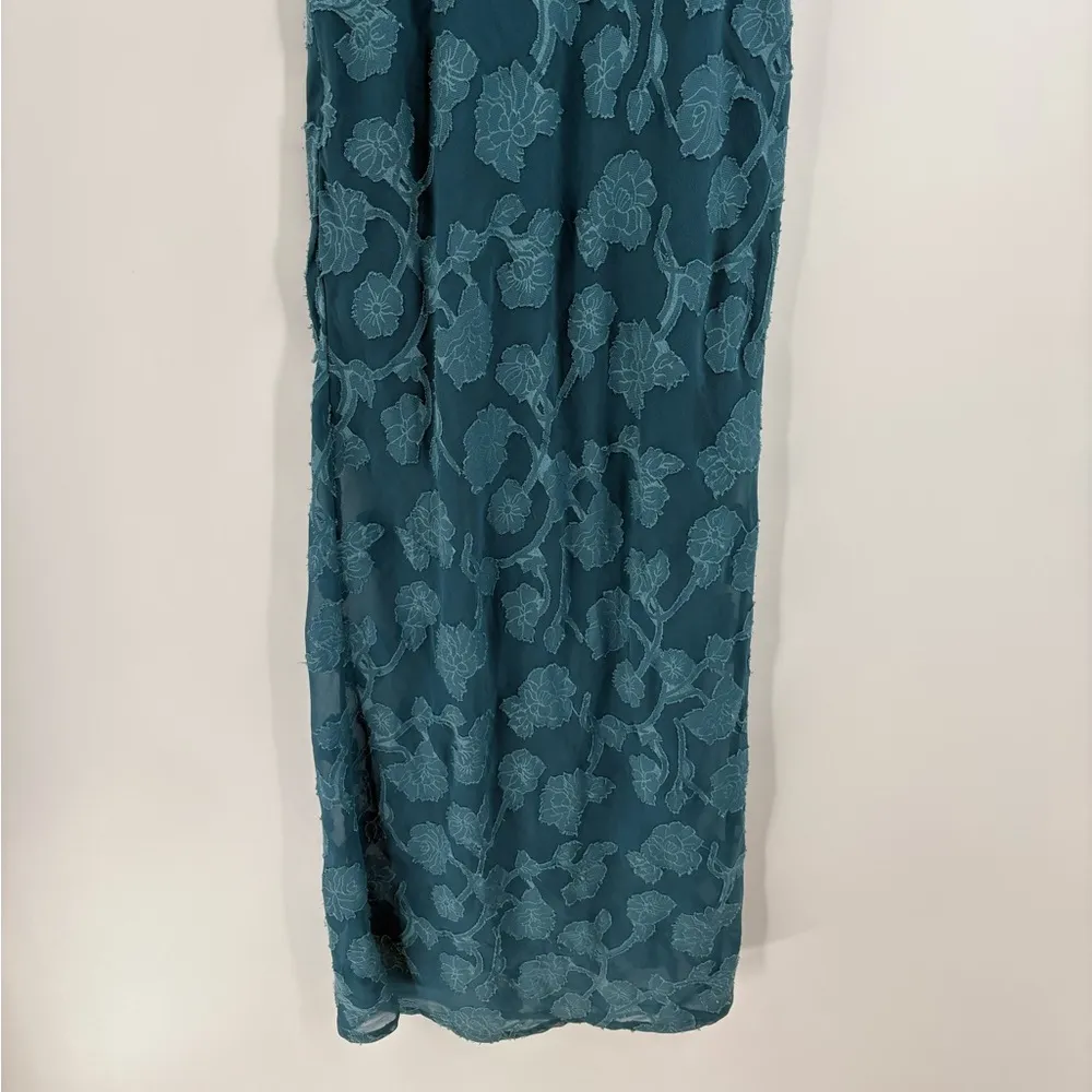 Urban outfitters Y2K coquette fairy boho Becca blue summer floral midi dress xs - Image 6