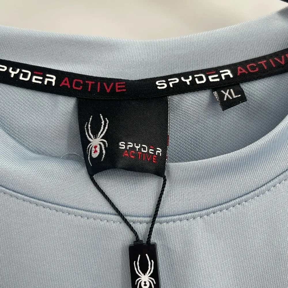 Spyder activewear light blue long sleeve pullover size xl nwt - Image 2