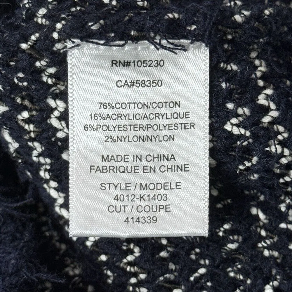 Joie Sweater Women Small Midnight Blue Marled Dereka Casual Versatile Minimalist - Image 7