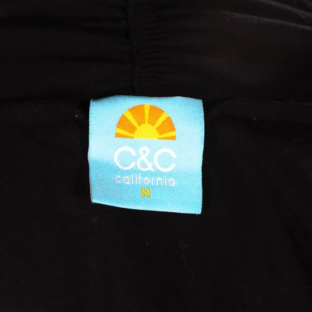 Vintage 1990s Early Y2K Black Open Vest with Pockets Size Medium Grunge - Image 5