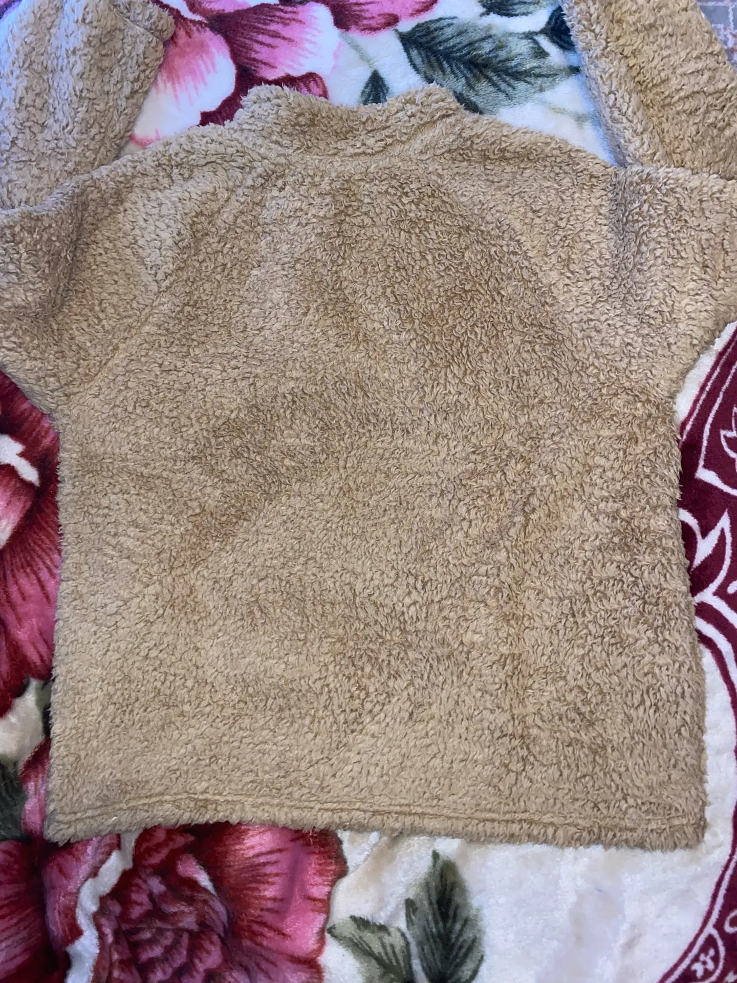 Brown Teddy Bear Sherpa Jacket Size XL - Image 3