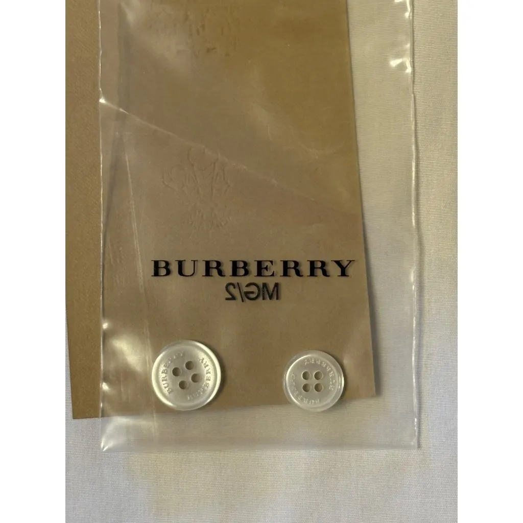 NWT Burberry London 12 UK 14 Uniform White Tuxedo Shirt Blouse Button Down Up - Image 10