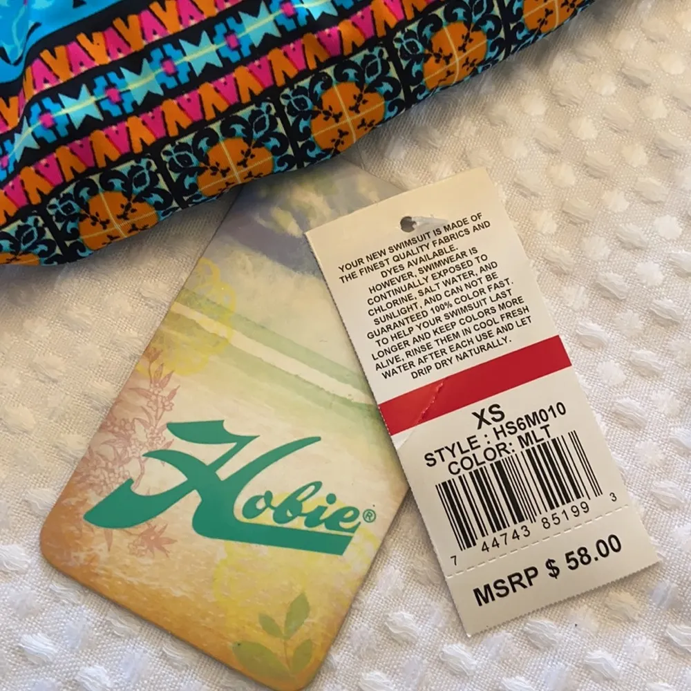 Hobie NWT!  Bright Multicolor One Piece Swimsuit - Image 5