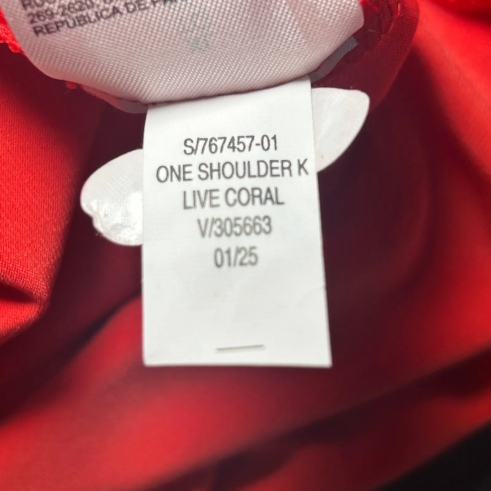 NWT The Occasion Old Navy One-Shoulder Midi Dress Bright Coral XL Cocktail Party - Image 8