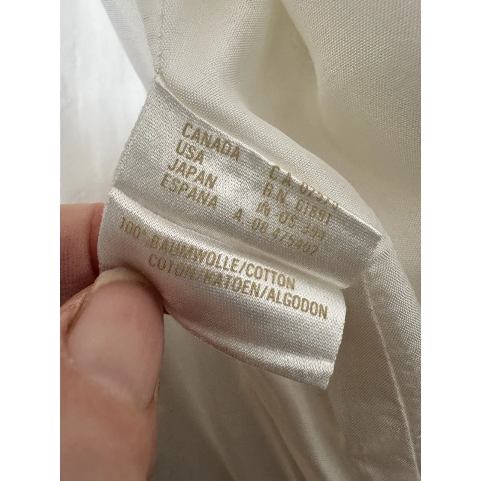 Escada White Textured Cotton Gingham Trim Button Front Blazer Women’s Large / 42 - Image 12