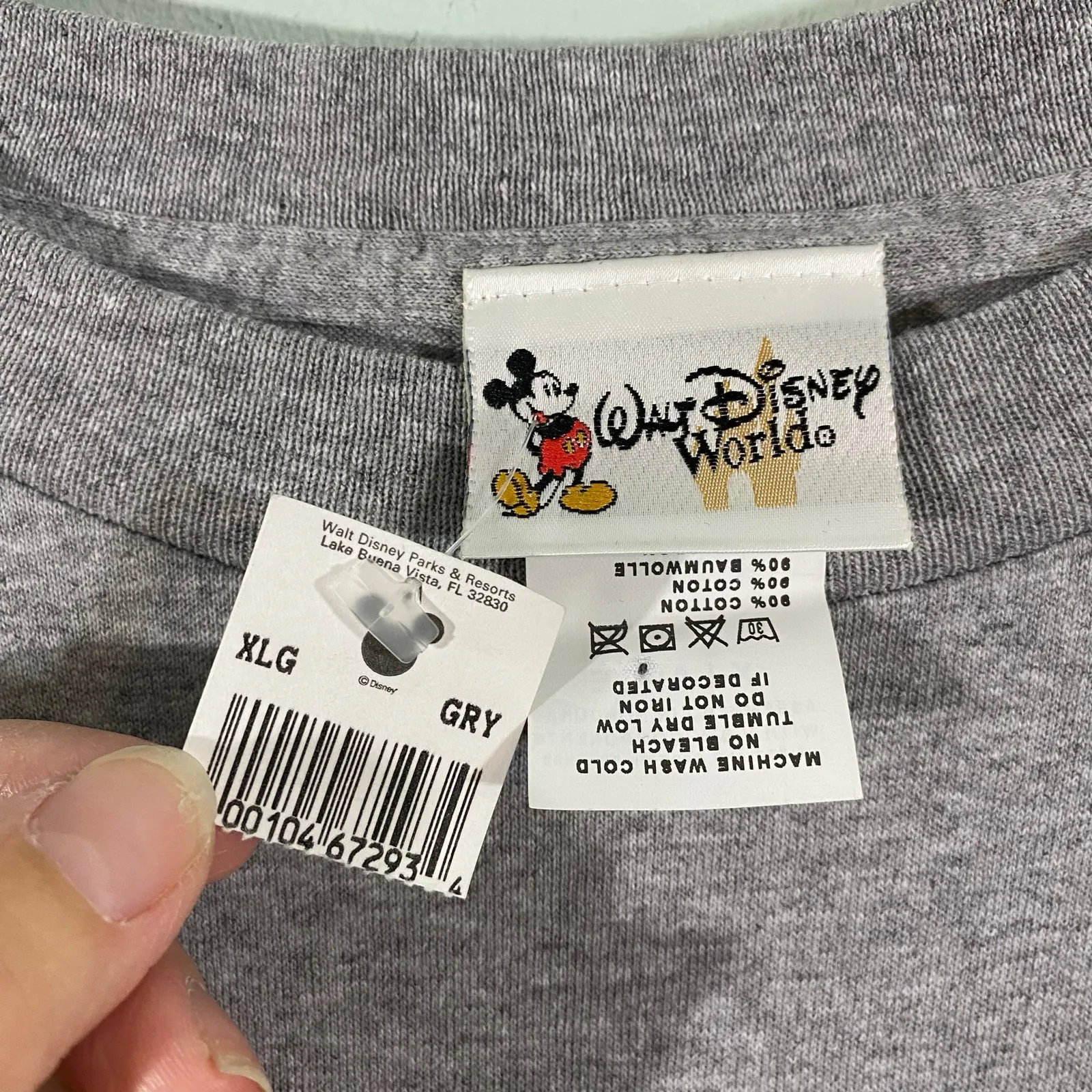 Vintage Disney World EPCOT Mascot Figment Long Sleeve Graphics Tee Size XL NWT - Image 5