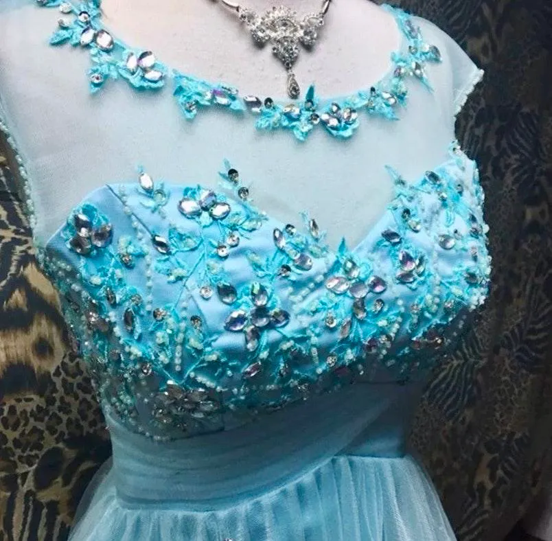 Light Blue Homecoming Dress - Image 4