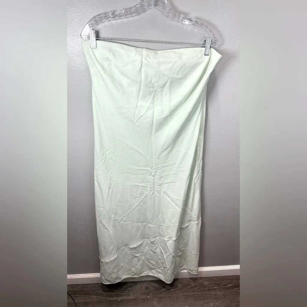 Aritzia‎ Babaton Mint Green Resolution Maxi Strapless Dress Size XL - Image 2