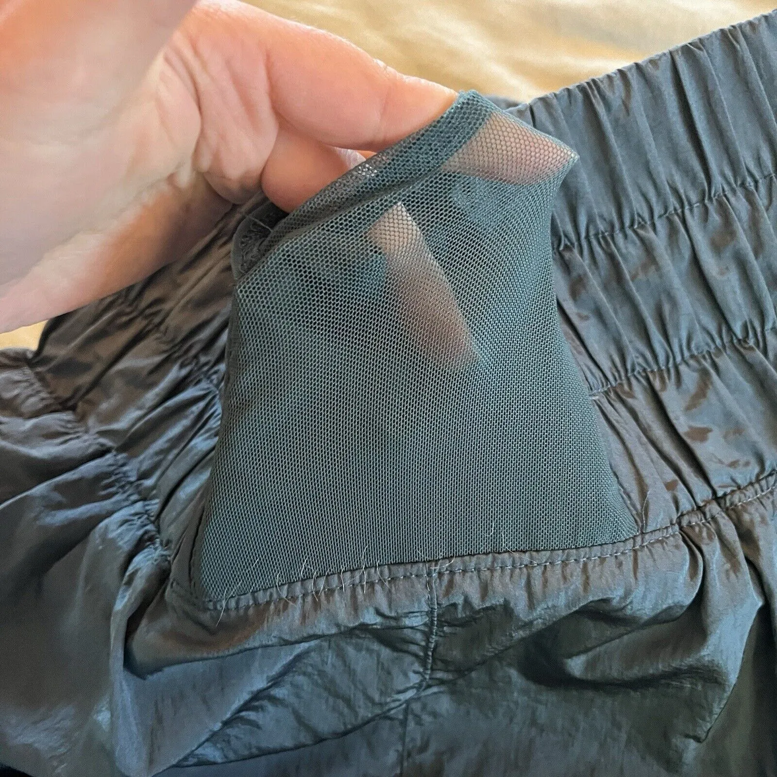 FP Movement Womens High Rise Elastic Waist Athletic Shorts Blue Green Size L Size L - Image 5