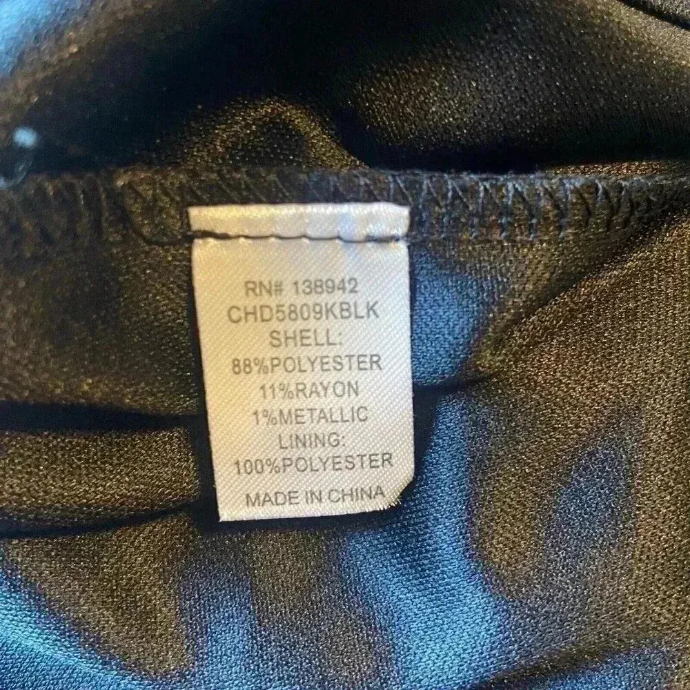 CHARMING CHARLIE WOMENS SHORT DRESS SIZE S‎ BLACK GOLD BROWN PARTY COCKTAIL - Image 13