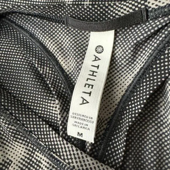 Athleta Ultimate Printed Train Tank Nebula Black Gray Digital‎ Tie Dye Size M - Image 7