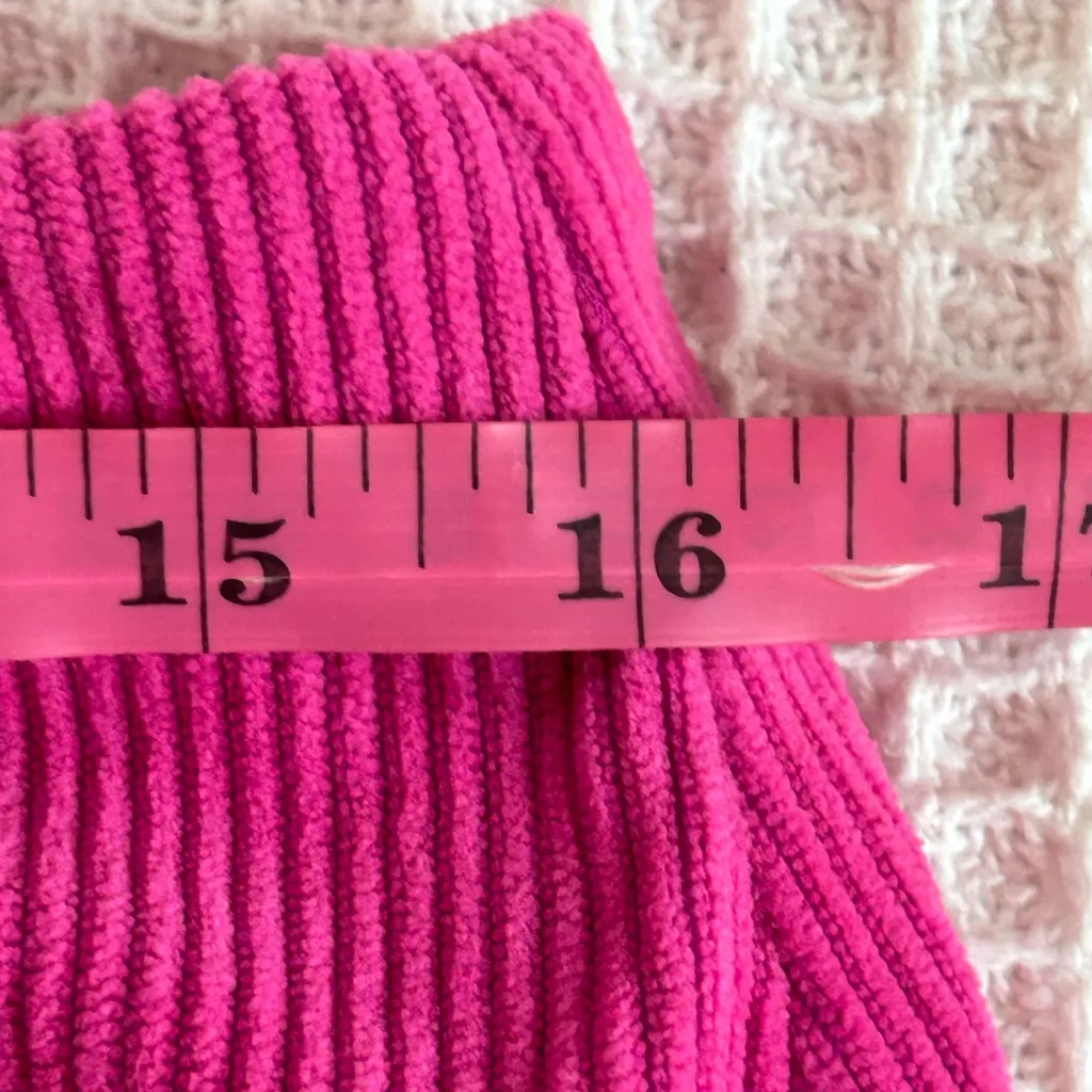 halara pink  Zipper 2-in-1 Mini Corduroy Casual Skirt built in shorts NWT SZ L - Image 9