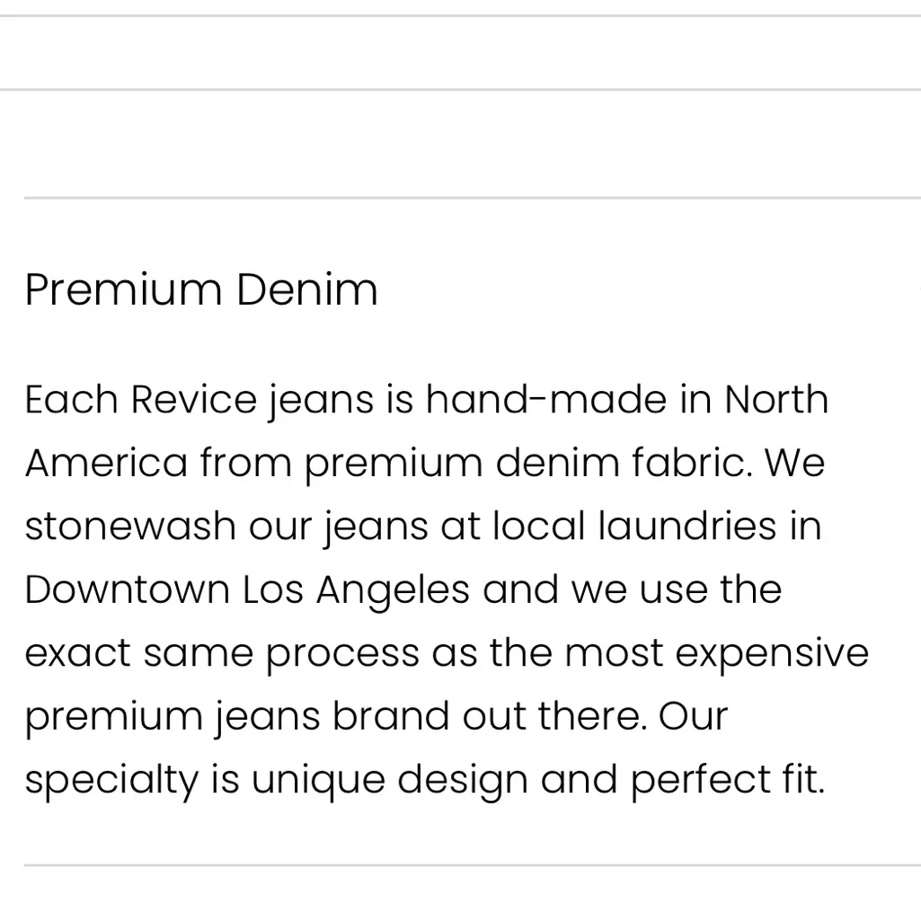 REVICE The uptown rising star‎ jean 26 made in USA - Image 8