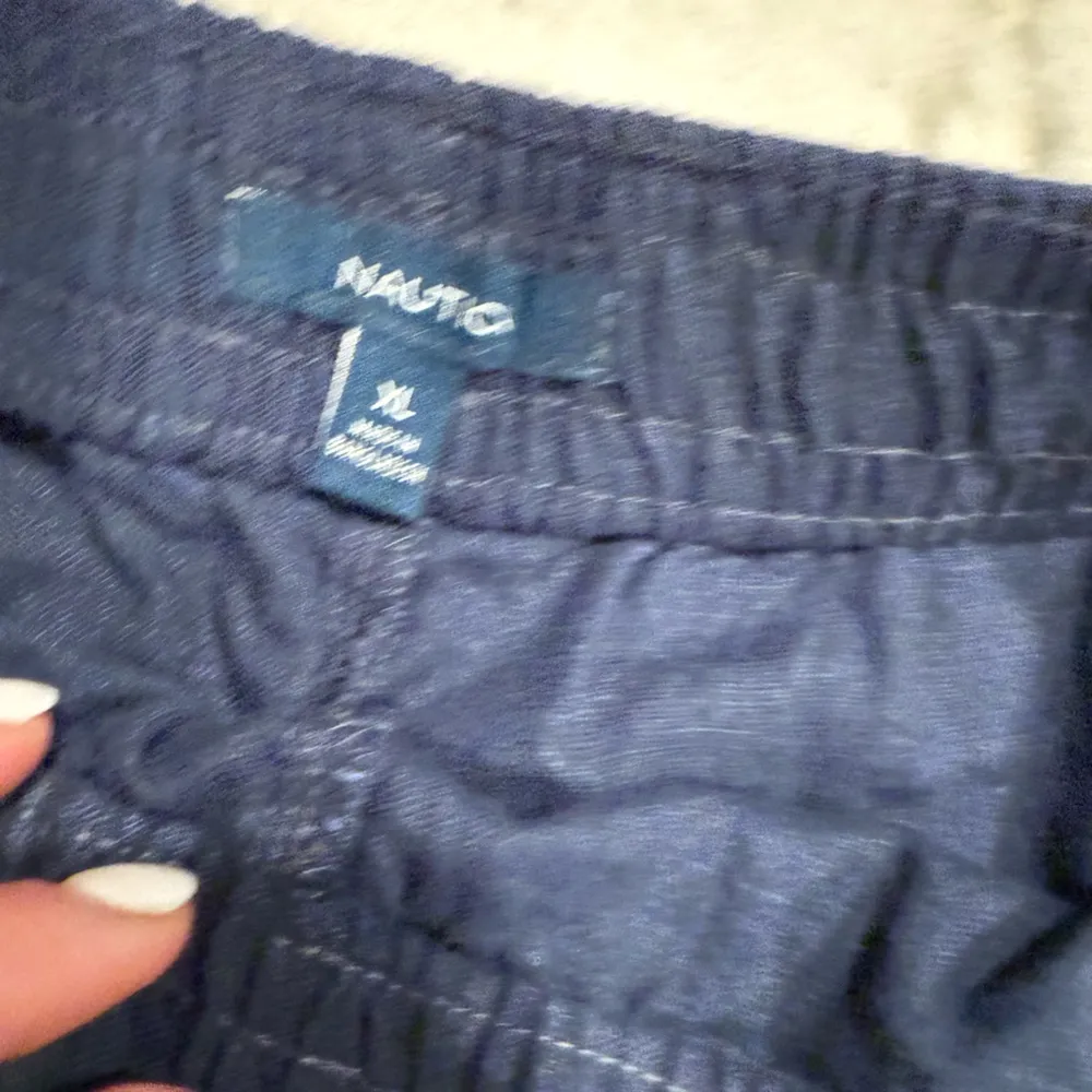 Nautica Women's Linen Blend Pull-On Short (X-Large, Navy Seas) - Image 9