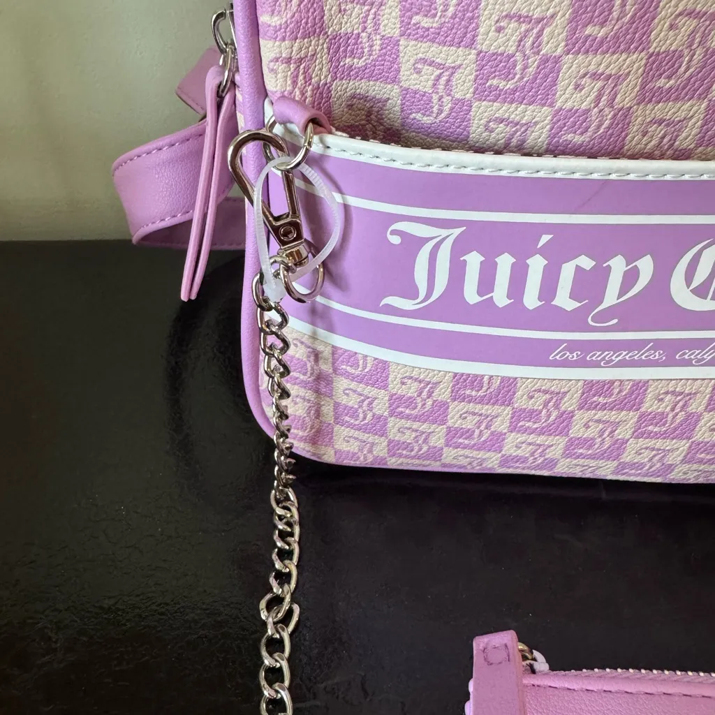 NWT Juicy Couture Pullout Pouch Backpack in Violet Tulle - Image 4