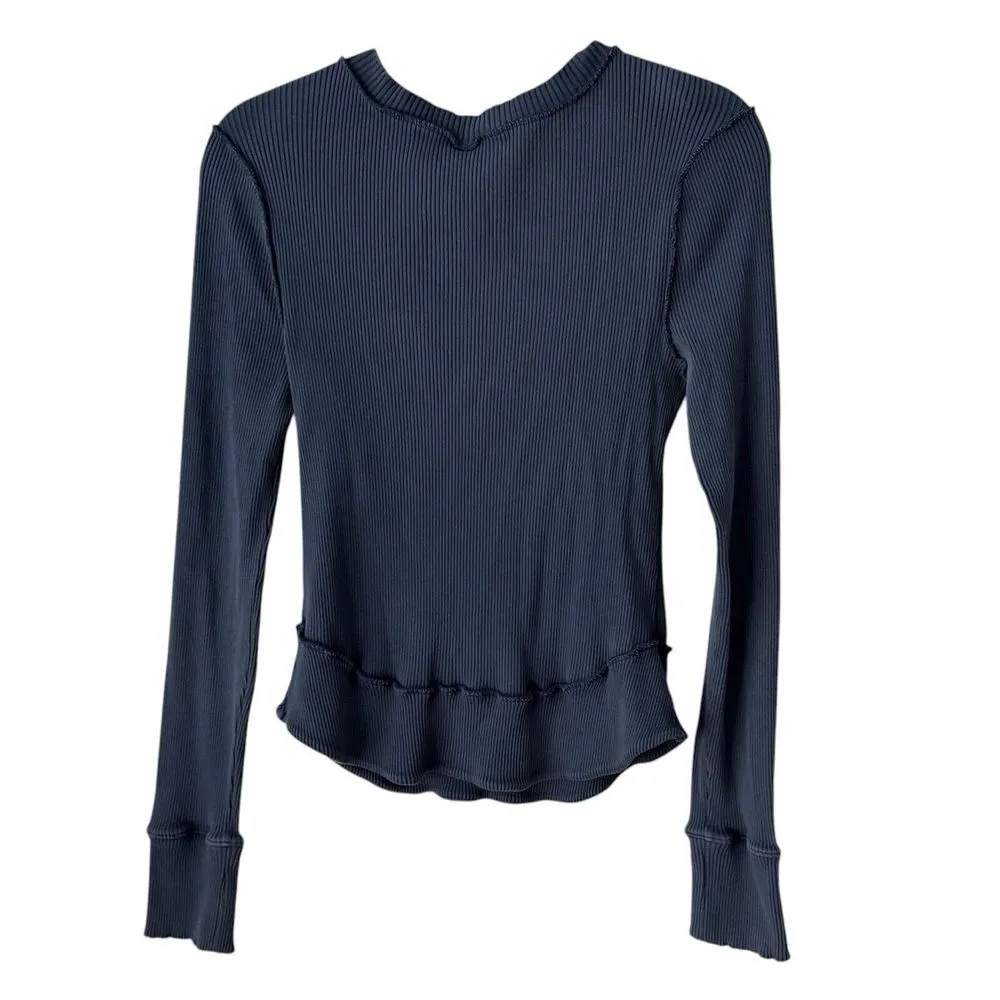 Free People FP Movement Rally Rib Long Sleeve Henley Shirt - Image 2