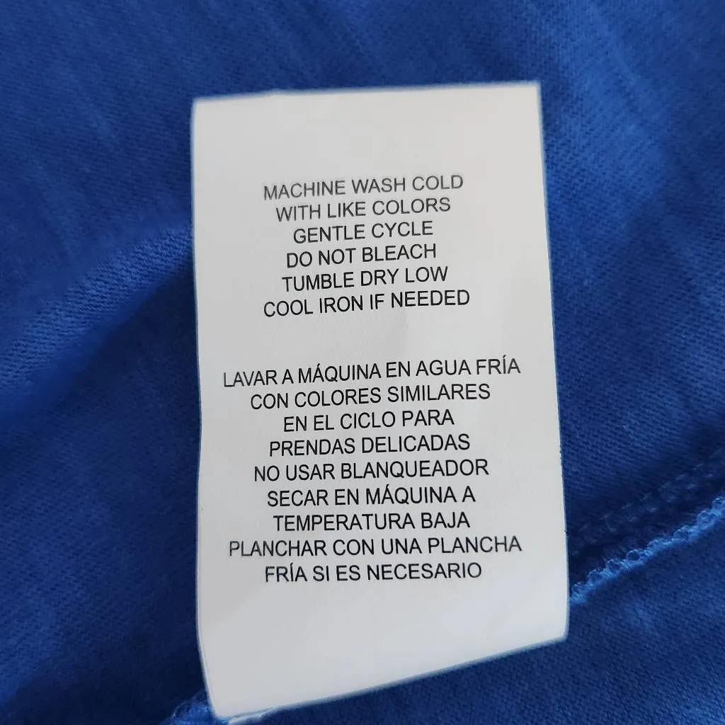 Mason & Belle Blue Knit Top with Embroidered Puffy Sleeves NWT Size Medium - Image 9