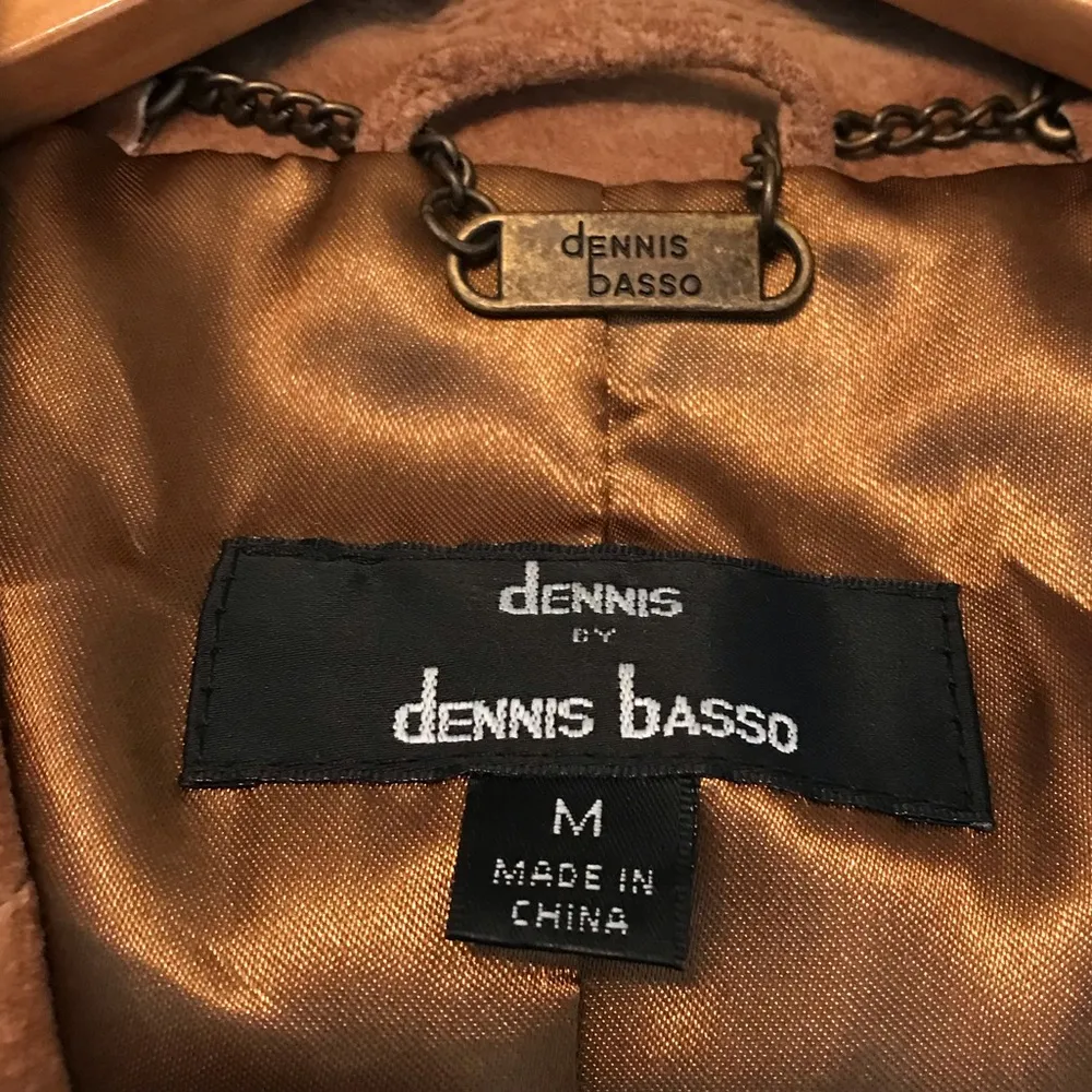 Dennis by Dennis Basso genuine leather jacket blazer Women’s size medium brown - Image 13