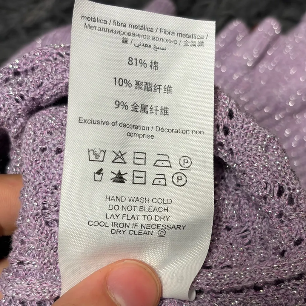 Heaven by Marc Jacobs Jacobs Lilac Lavender Purple Pointelle Mini Dress small - Image 11