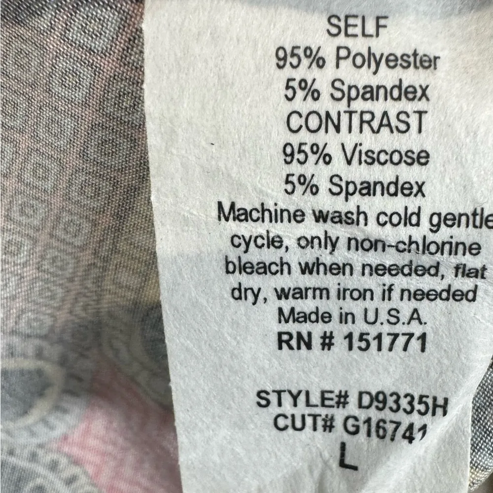 Gilli Tahj 2fer orange vneck wrap top paisley print maxi dress size large - Image 7