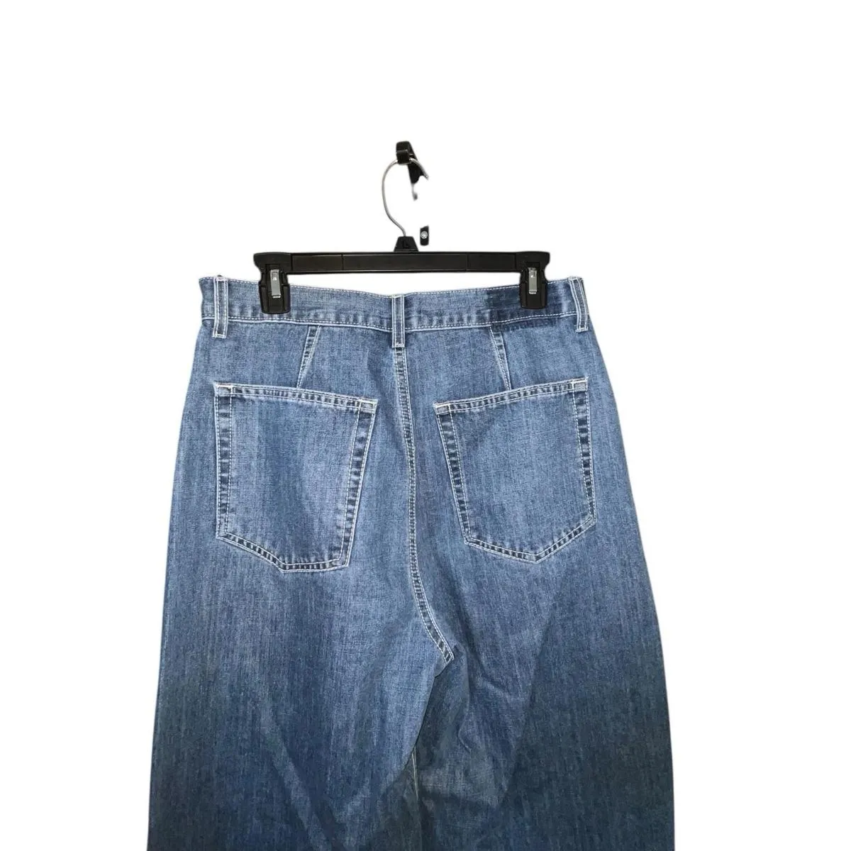 Etica Women's 29 Blue Denim Iris Barrel Leg Jeans High Rise Baggy Relaxed Fit - Image 6