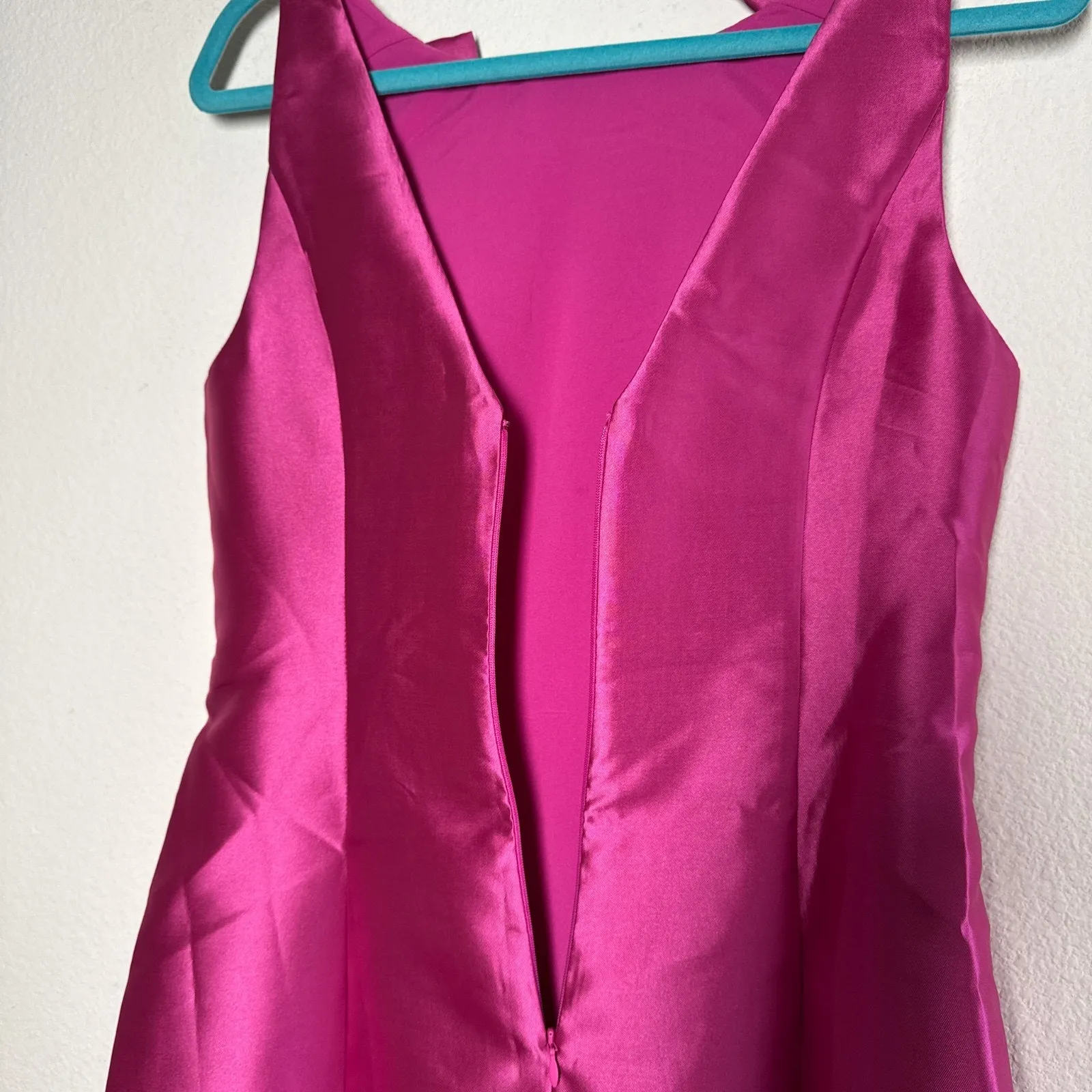 Hutch Chesca Dress Fuchsia Pink Mini Sleeveless Bow Cocktail Party Wedding S - Image 10