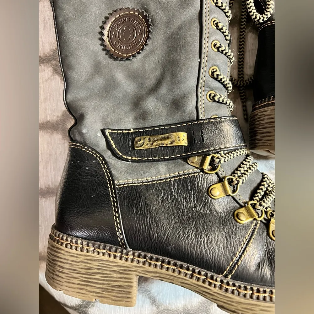 Spring Step Women’s boots by - winter boots, quality, zipper, laces, boho, 5.5 - Image 4