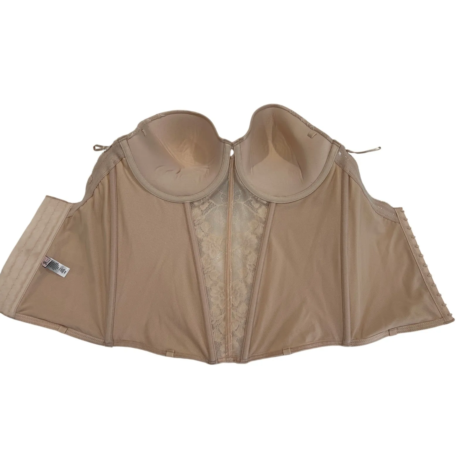 Jezebel Caress Too Strapless Bustier Size 34DD Style 30533 Longline Bra Corset - Image 3