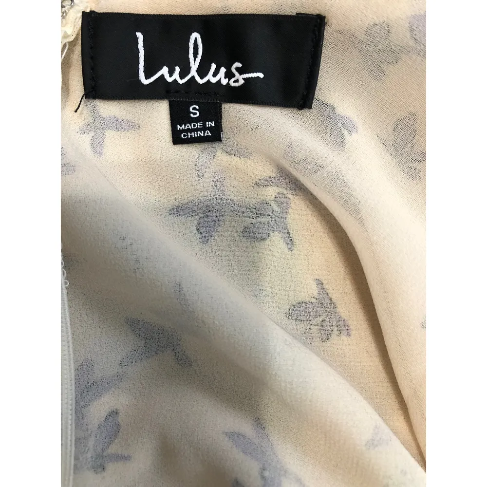 Lulus Le Quartier Nude Floral Print Ruffled Midi Dress - Image 8